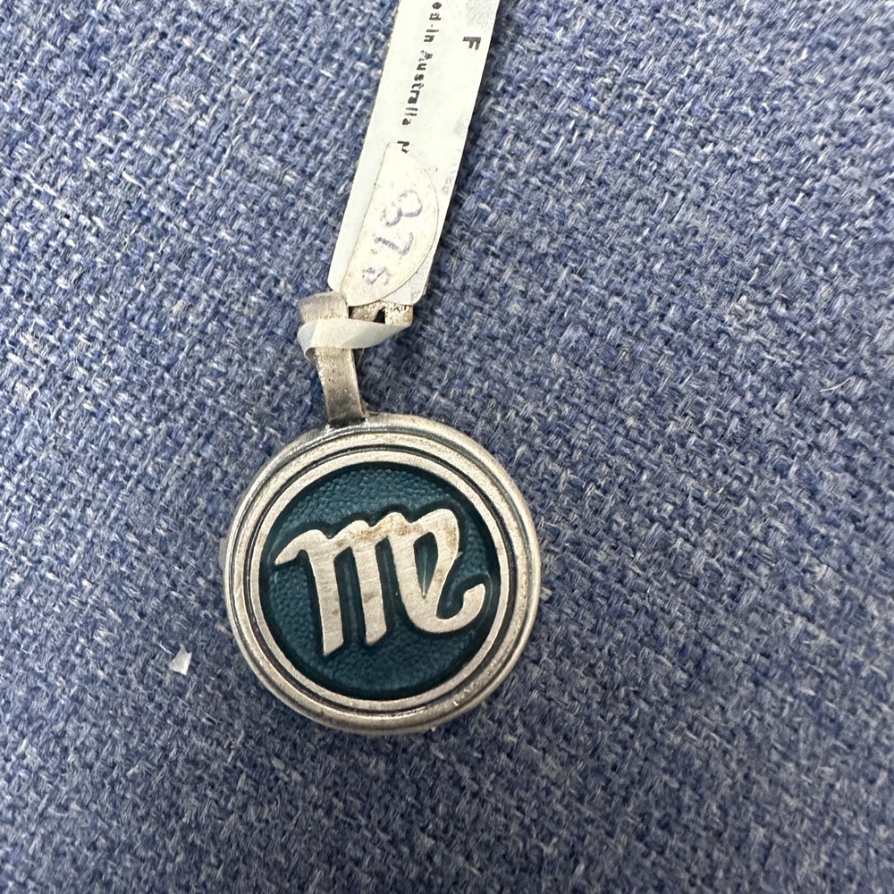 BICO silver over pewter Virgo Zodiac Pendant
